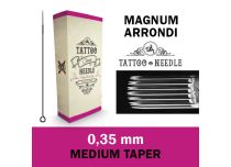 Agujas estériles Round Magnum (RM) 0.35 mm - Medium Taper | Aguja de Tatuaje