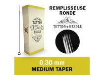 Agujas estériles Round Shader (RS) 0.30 mm - Medium Taper | Tattoo Needle