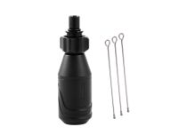  Vaina de cartucho ajustable de aluminio negro Ø 27 mm + 3 guías