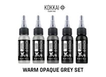 Set Tinta para Tatuaje - Estéril - Set Gris Opaco Cálido - 5 colores | KOKKAI SU