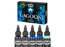 Tinta para tatuajes Dynamic INK - Est&eacute;ril - 5 x 30 ml - Set &laquo;Lagoon&raquo;