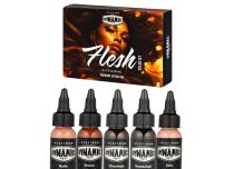 Tinta para tatuajes Dynamic INK - Est&eacute;ril - 5 x 30 ml - Set Flesh