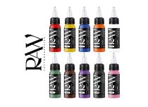 Tinta para tatuajes RAW Platinum, estéril, 10 colores: SET BÁSICO