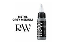 RAW Platinum Tattoo Ink, estéril, color : Metal Grey Medium
