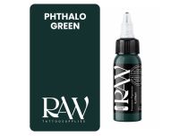 RAW Platinum Tattoo Ink, estéril, color : Phthalo Green