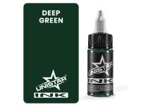 Tinta para Tatuaje - Estéril - VERDE PROFUNDO | UNISTAR COLORS™ Ink