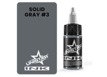 Tinta para Tatuaje - Estéril - GRIS SÓLIDO #3 | UNISTAR COLORS™ Ink