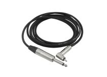 Clip Cord VMOTHS Jack 6,35 / RCA acodado Longitud 2m Negro