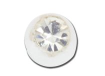 Juego de 5 Bolas Acrílicas de Cristal Blanco Imitación Perla | Itc