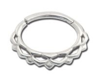 Anillo Bisagra Acero Losange para Daith o Septo| Itc