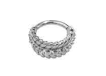 Anillo de bisagra CoCR 1.2X8 pluma rhinestone línea