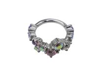 Anillo de bisagra CoCR 1.2X8 forma geométrica/rosa