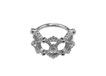 Anillo de bisagra CoCr 1.2X10 strass segmentado