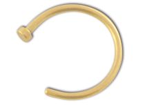 Anillo abierto de acero dorado | Itc