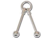 Barbell Industrial Anillo de acero 5mm bolas |Itc