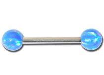 Barbell Acero Opal Bolas de Colores Sintéticos 5mm| Itc