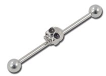 Barbell Bolas Acero Industrial 5 mm Diseño Calavera | Itc