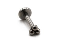Labret de acero patrón de triple bola | Itc
