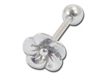 Barbell Acero Flor motivo 10 mm |  ITC