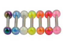 Bolas acrílicas de acero Barbell de 5 mm coloreadas con reflejos |  ITC