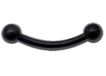 Barbell Titanio Negro con Bolas 3 mm | Itc