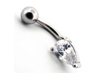 Microplátano de acero con motivo de gota de agua de strass |  ITC