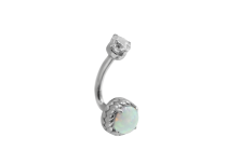 Micro banana Rook Titanium 1.2X7 strass ball Azul
