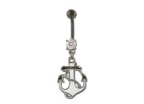 Banana Acero Negro Fancy Blanco Cristal Motivo ancla |  ITC