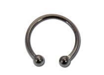 Faux Horseshoe Septum Acero Negro |  ITC