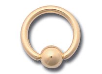 Anillo bola 4 mm 750 Milleme oro |  ITC