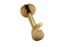 Labret Acero PVD Oro Patrón Gota | Itc