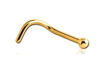 Stud Nose Acero Oro Bola Fina 2.3 mm | Itc