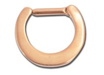 Anillo de septo de acero rosa con bisagra | Itc