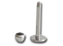 Labret Acero Cristal Facetado 3 mm Color |Itc