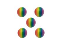 Juego de 5 bolas acrílicas arco iris  iTC