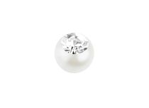 Juego de 5 Bolas Acrílicas de Cristal Blanco Imitación Perla |  ITC