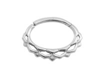 Anillo de acero Bisagra Losange para Daith o Septo|  ITC