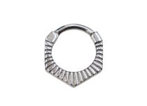 Anillo de bisagra de acero diamante / raya