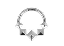 Anillo de bisagra cuadrado de titanio