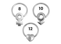 Anillo de acero 1,2 x 10 mm, Varios diseños |  ITC
