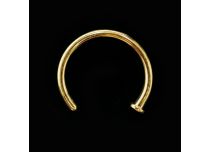 Anillo abierto de acero dorado |  ITC