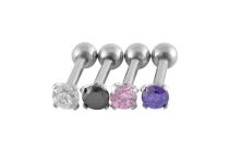 Barbell Acero Cristal Rayado 3 mm Color |  ITC