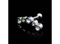 Barbell Acero 5 Colores Strass  iTC