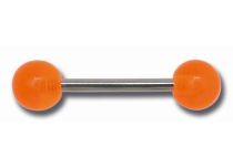 Barbell Acero 2 Bolas Acrílicas 6 mm Color |  ITC