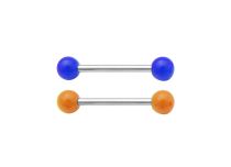Bolas acrílicas de acero Barbell de 5 mm de color neón  iTC