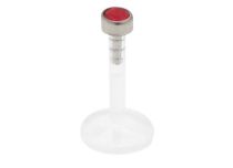 Labret BioFlex Punta de cristal de color titanio |  ITC