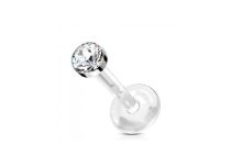 Labret BioFlex con punta de titanio y cristal de colores | ITC