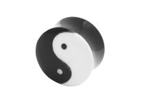 Tapón de cuerno negro con motivo Yin-Yang |  ITC