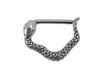 Pezón joya de acero con motivo de serpiente |  ITC