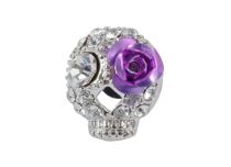 Tapón de imitación Flor de Calavera Morado |  ITC